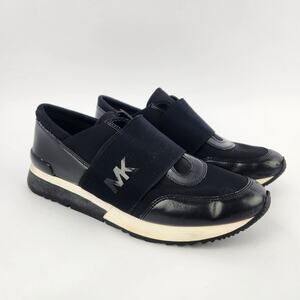 Michael Kors Felix, Black slip-on white siding, Trainer Sneakers Black 8M